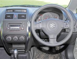 Wheel mounted audio and cruise control systems are SX4 features.